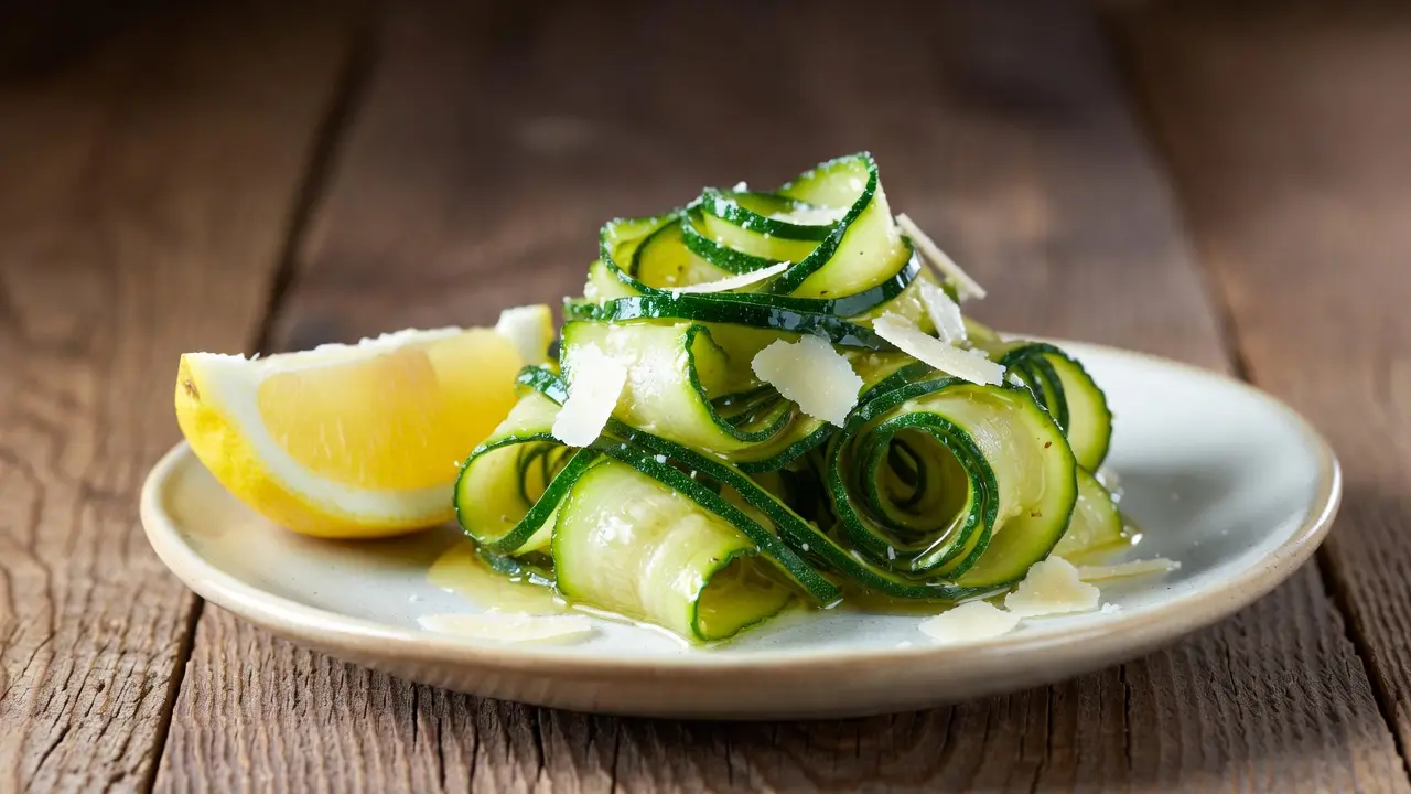 Buttery Courgette Ribbons