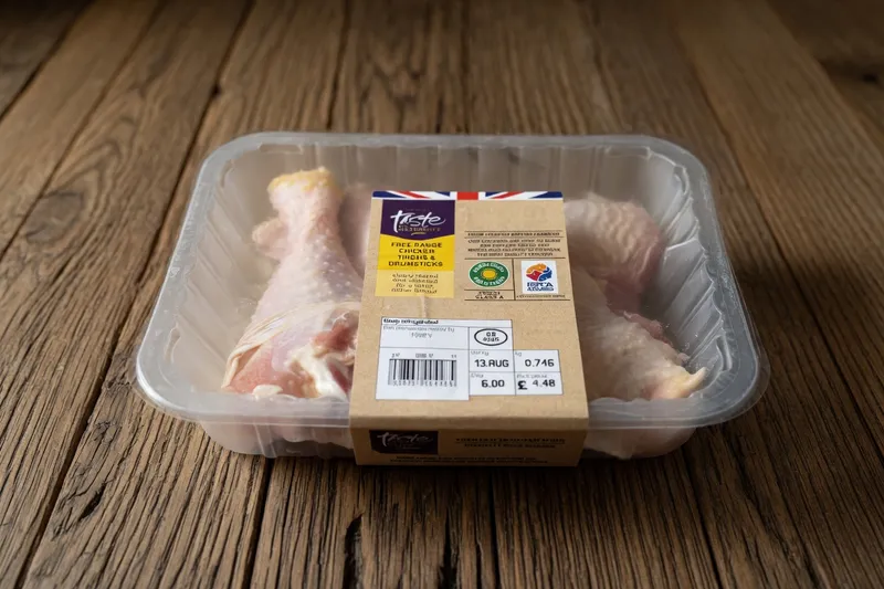 Sainsbury's Taste the Difference Free Range Chicken Thighs & Drumsticks pack photo