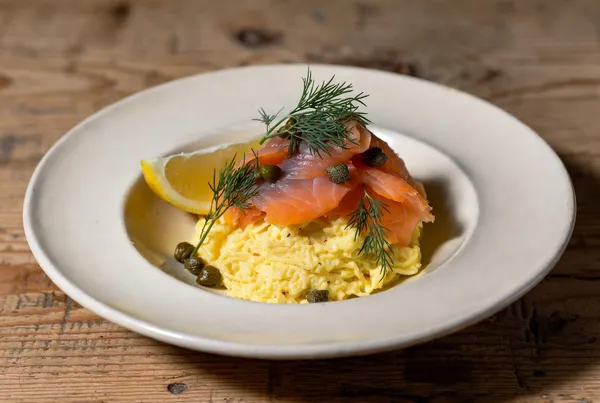Smoked Salmon Scrambled Eggs